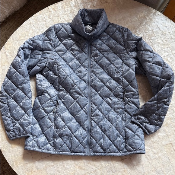 Women's Packable Ultra Light Down Jacket NEW 32 Degrees Heat Sz L puffer coat - Picture 2 of 8